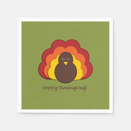 Erntedank Serviette (Vorderseite)