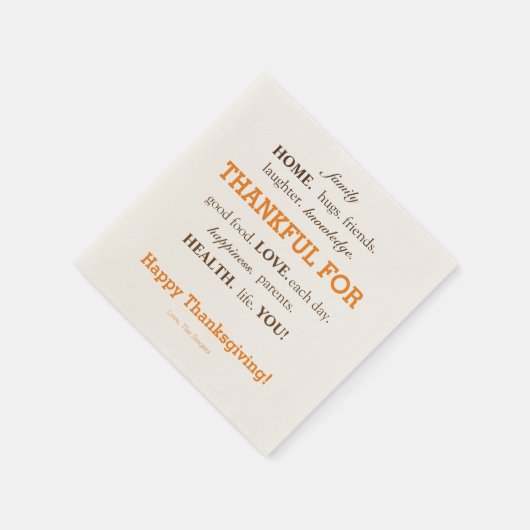 Erntedank-Servietten Serviette (Ecke)
