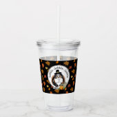 Erntedank Shetland Sheepdog (blauer Merle) Funny Acryltrinkbecher (Vorderseite)