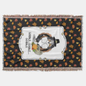 Erntedank Shetland Sheepdog (blauer Merle) Funny Decke (Vorderseite)