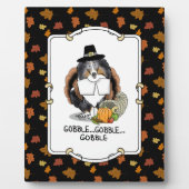 Erntedank Shetland Sheepdog (blauer Merle) Funny Fotoplatte (Vorderseite)