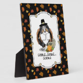 Erntedank Shetland Sheepdog (blauer Merle) Funny Fotoplatte (Seite)