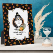 Erntedank Shetland Sheepdog (blauer Merle) Funny Fotoplatte (Seite)