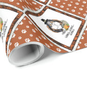 Erntedank Shetland Sheepdog (blauer Merle) Funny Geschenkpapier (Rolleneckpunkt)
