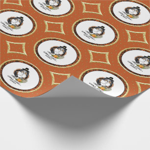 Erntedank Shetland Sheepdog (blauer Merle) Funny Geschenkpapier