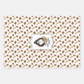 Erntedank Shetland Sheepdog (blauer Merle) Funny Geschenkpapier Set (Vorderseite 3)