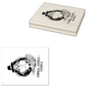 Erntedank Shetland Sheepdog (blauer Merle) Funny Gummistempel (Stempel)