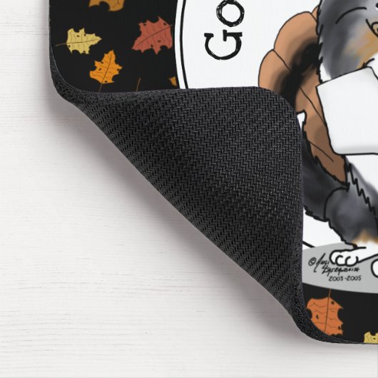 Erntedank Shetland Sheepdog (blauer Merle) Funny Mousepad (Ecke)