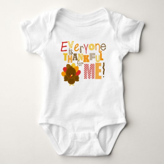 Erntedank-Shirt, dankbar für mich, die Baby Strampler (Vorderseite)