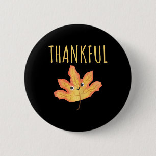 Erntedank-Shirt Herbstblatt Herbst-Shirts Frauen T Button