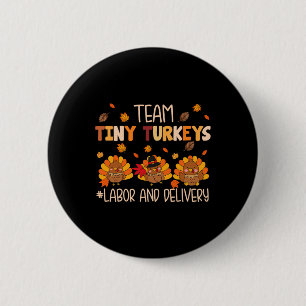 Erntedank-Shirts Lustige Truthahn-Krankenschwester Button