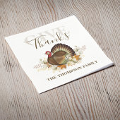 Erntedank Simple Turkey Elegante Danke Serviette