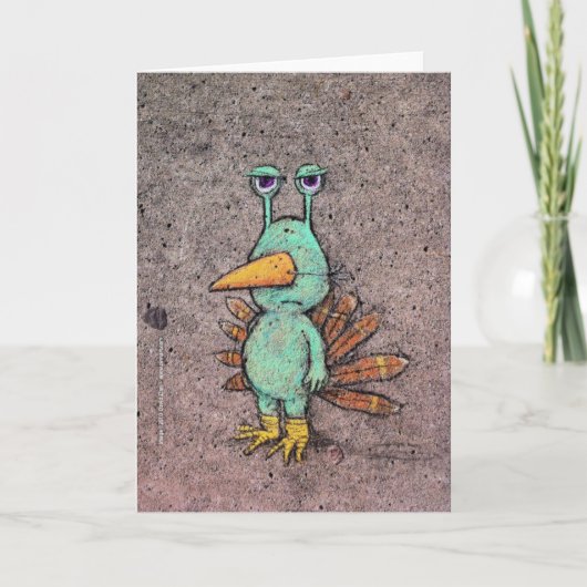 Erntedank slurkey Karte (Vorderseite)