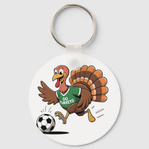 Erntedank Soccer Fußball Türkei Gobbler Schlüsselanhänger