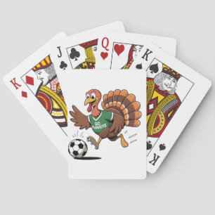 Erntedank Soccer Fußball Türkei Gobbler Spielkarten