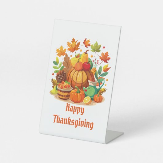 Erntedank Sockelschild (Vorderseite)