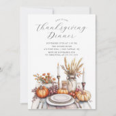 Erntedank Soirée Einladung (Vorderseite)