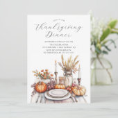 Erntedank Soirée Einladung (Stehend Vorderseite)