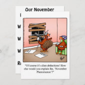 Erntedank Spaß Abendessen Einladungen (Vorne/Hinten)