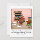 Erntedank Spaß Abendessen Einladungen (Vorderseite)