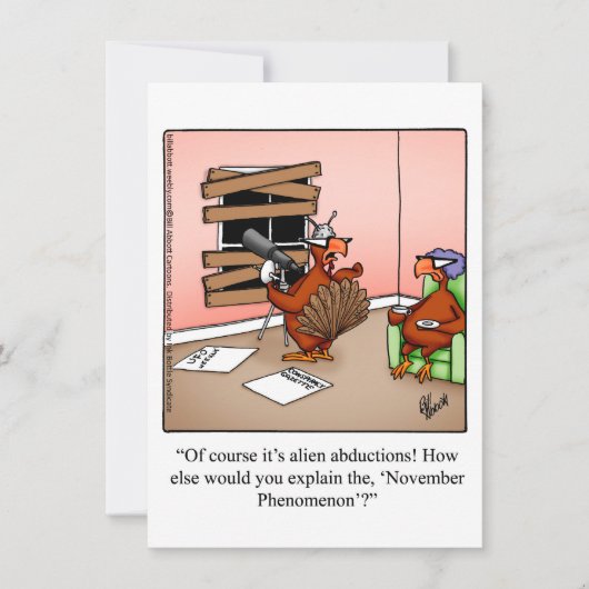 Erntedank Spaß Abendessen Einladungen (Vorderseite)