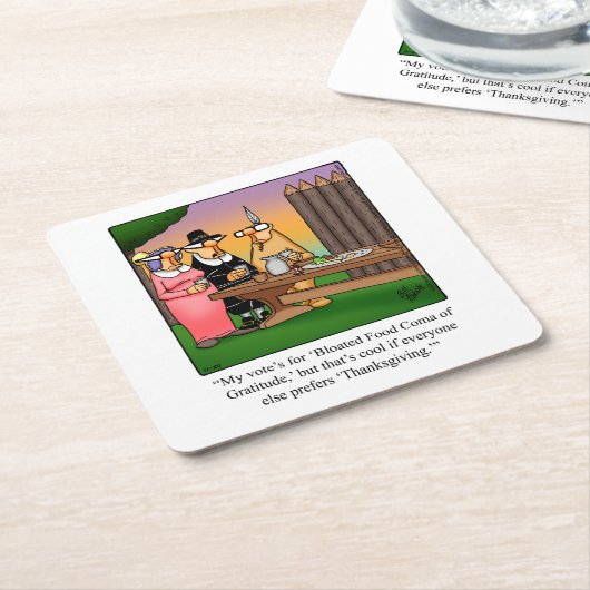 Erntedank Spaß Bar Untersetzer (angewinkelt)