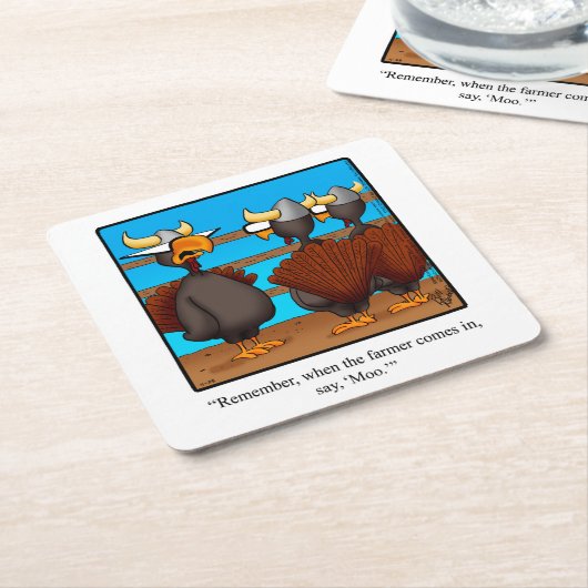 Erntedank Spaß Bar Untersetzer (angewinkelt)