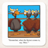 Erntedank Spaß Bar Untersetzer (Vorderseite)