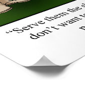 Erntedank Spaß "Cheap Wine" Poster (Ecke)