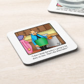 Erntedank Spaß Cork Backed Untersetzer (Linke Seite)