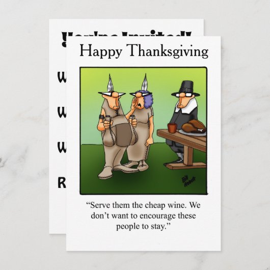 Erntedank Spaß Einladungen "Spectickles" (Vorne/Hinten)