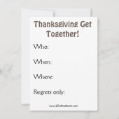 Erntedank Spaß Einladungen "Spectickles" (Rückseite)