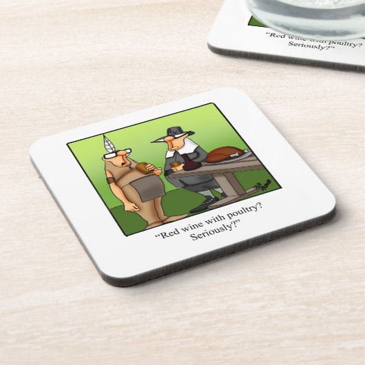 Erntedank Spaß Getränkeuntersetzer (Linke Seite)