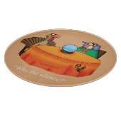 Erntedank Spaß Glasschneidplatte Schneidebrett (Ecke)