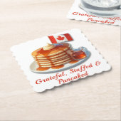Erntedank Spaß Kanada | Ahornpfannkuchen & Fall Untersetzer (angewinkelt)