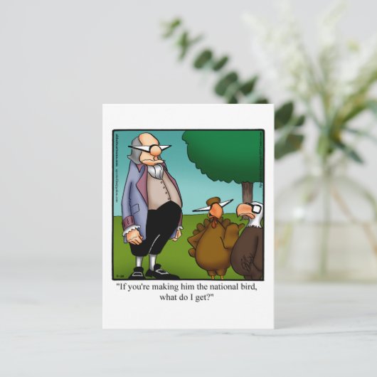 Erntedank Spaß Postkarte (Stehend Vorderseite)