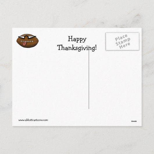 Erntedank Spaß Postkarte "Spectickles" (Rückseite)