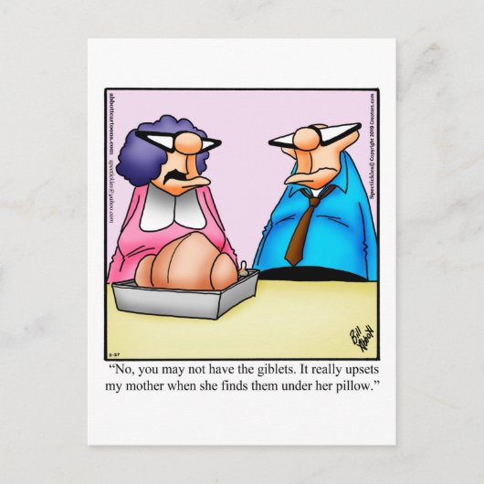 Erntedank Spaß Postkarte "Spectickles" (Vorderseite)