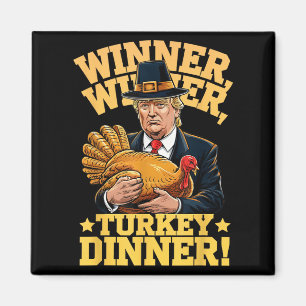 Erntedank Spaß Trump Türkei T-Shirts Uni Erwachsen Magnet