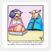 Erntedank Spaß Urlaubsaufkleber Quadratischer Aufkleber (Vorderseite)