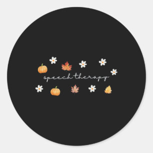 Erntedank Speech Therapy Fall Speech Speech Sprach Runder Aufkleber