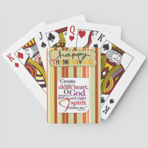 Erntedank-Spielkarten-Deck Spielkarten