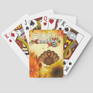 Erntedank- Spielkartenspiel Spielkarten