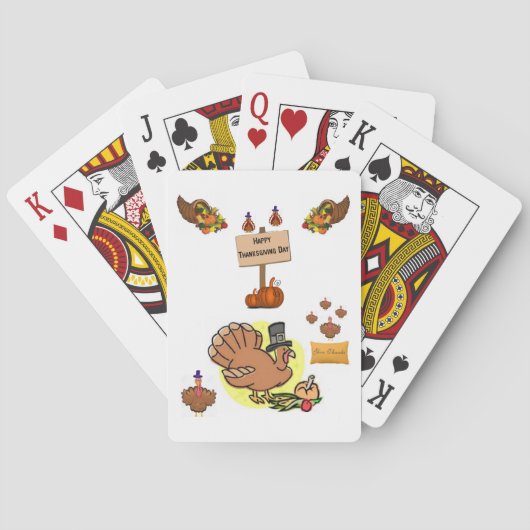 Erntedank-Spielkartenspiel Spielkarten (Rückseite)