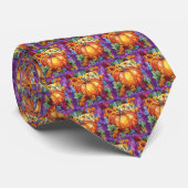 Erntedank Stached Glass Neck Tie Krawatte (Gerollt)