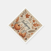 Erntedank Standard Cocktail Napkins Serviette (Ecke)