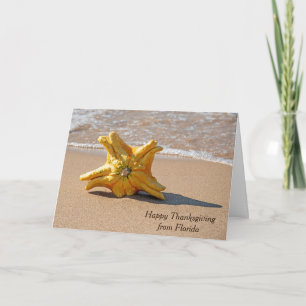 Erntedank Star Gourd am Ocean Beach Karte