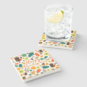 Erntedank Steinuntersetzer (Seitenansicht)