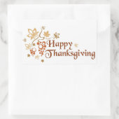 Erntedank Stickers/Glückliches Erntedankfest Rechteckiger Aufkleber (Tasche)