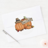 Erntedank-Stickers/Pumpkins Runder Aufkleber (Umschlag)